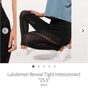 Lululemon Reveal Tight Interconnect 25.5” size 8